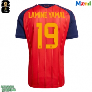 Spanien Lamine Yamal #19 Replika Hjemmebanetrøje VM 2026 Kortærmet